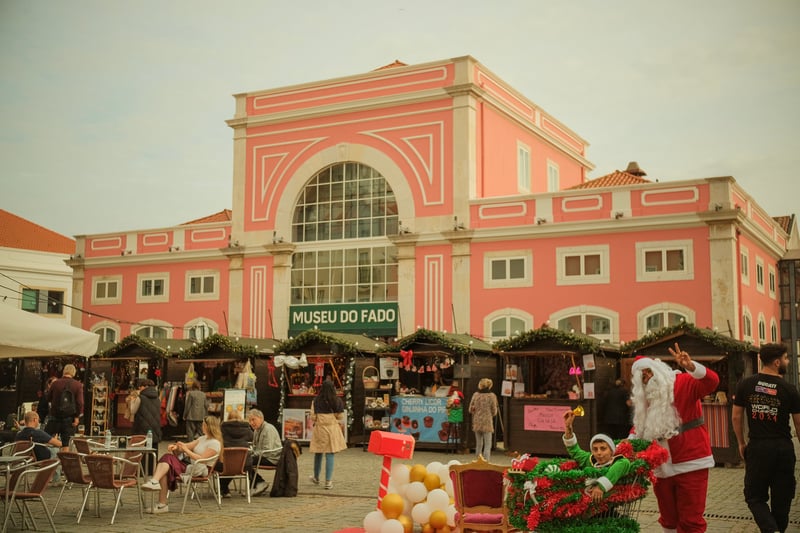 Pink Building on the coast — Lisbon